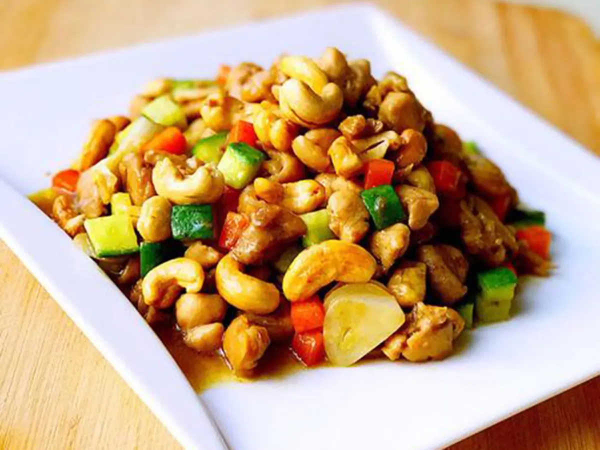Spicy Kung Pao Chicken with peanuts and veggies at Thai House Bistro, an Asian Fusion Restaurant in Wayne